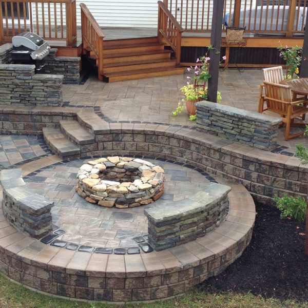 Scenic Style Ltd - Stone Fireplace & Patio