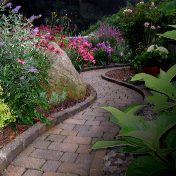 Scenic Style Ltd - Reclaimed Brick Walkway and Landscape Garden