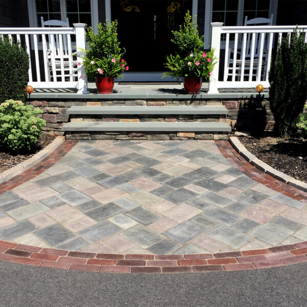 Scenic Style Ltd - Custom Granite Steps and Paver Walkway
